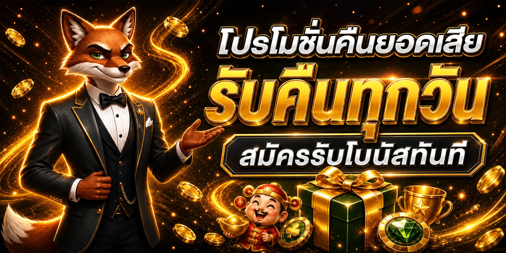 โปรโมชั่นคืนยอดเสียสำหรับผู้ใช้ BGSLOT789